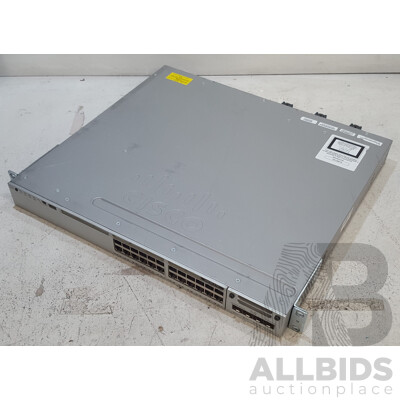 Cisco (WS-C3850-24PW-S) Catalyst 3850 24 PoE+ 24-Port Managed Gigabit Ethernet Switch