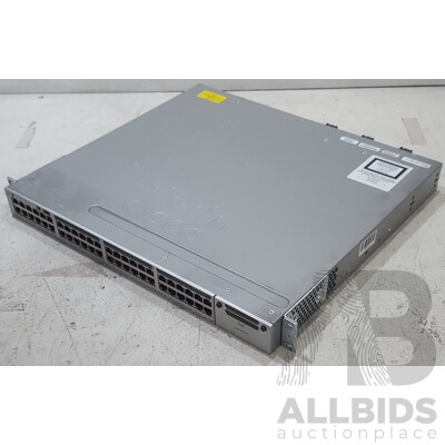 Cisco (WS-C3850-48PW-S) Catalyst 3850 48 PoE+ 48-Port Managed Gigabit Ethernet Switch