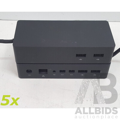 Microsoft (1661) Surface Dock - Lot of Five