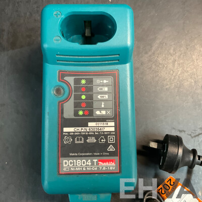MAKITA DMR105 Digital Radio & DC1804 T Charger &2.8AH Batteries X4 - Lot of 6