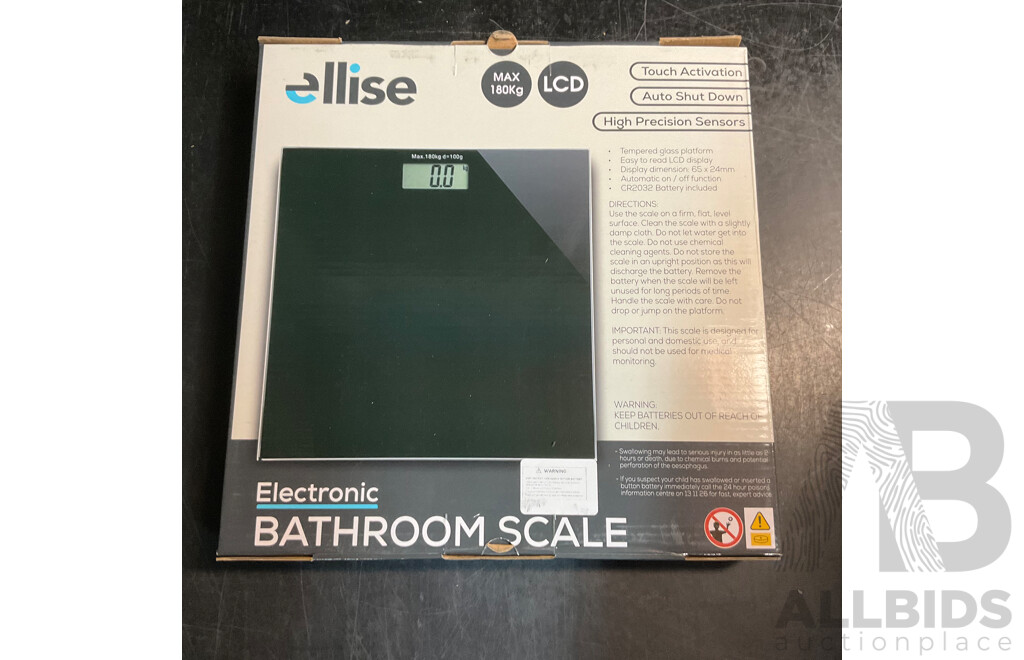 12 X ELLISE Electronic Bathroom Scale