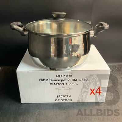 26cm Sauce Pot - Lot of 4
