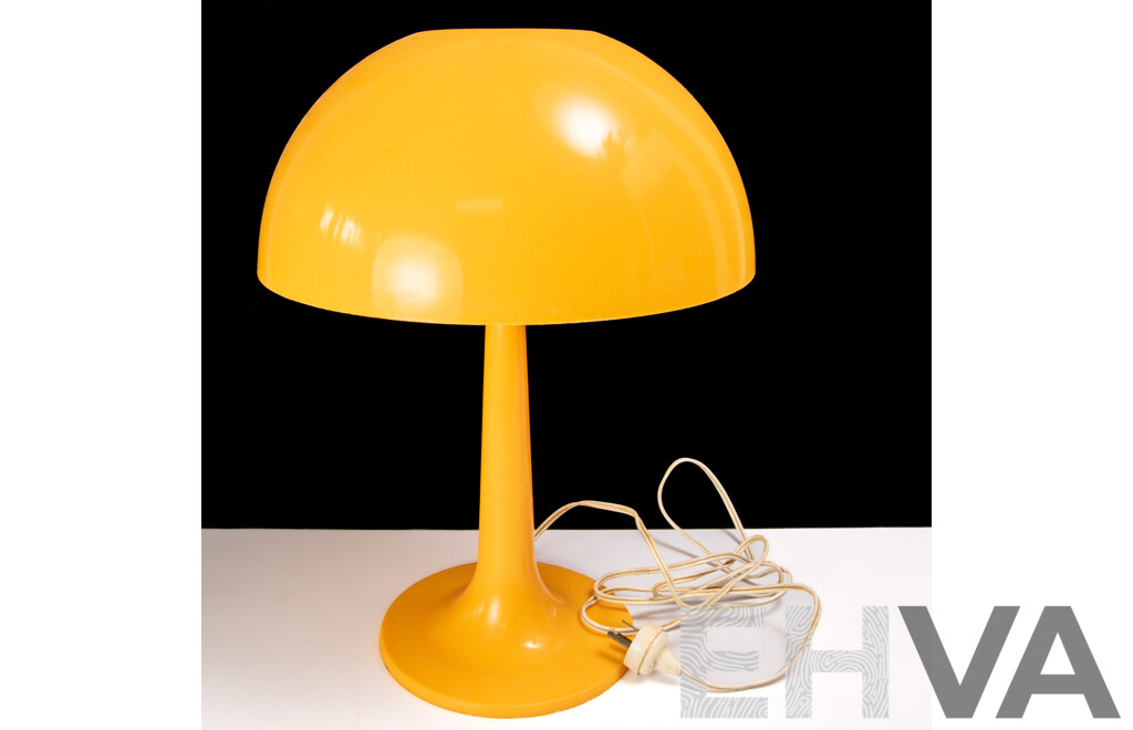 Retro Funky Orange Mushroom Table Lamp