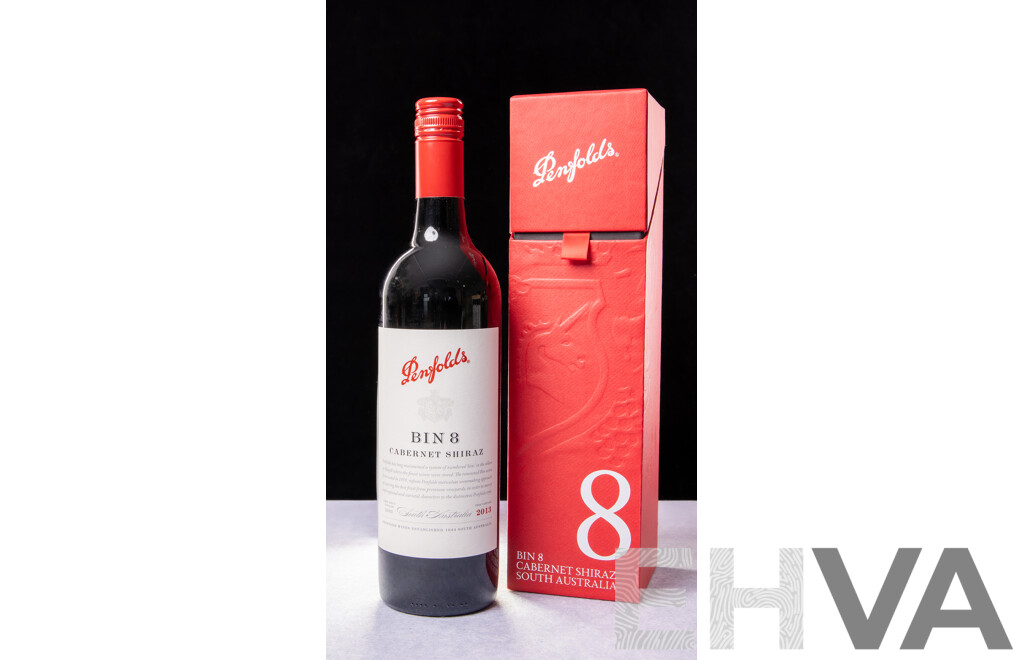 Penfolds Bin 8 Cabernet Shiraz Vintage 2013 Presentation Box
