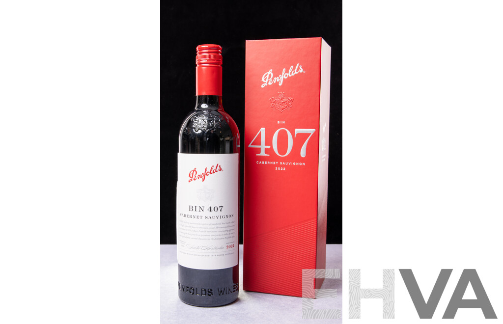 Penfolds Bin 407 Cabernet Shiraz Vintage 2022 Presentation Box