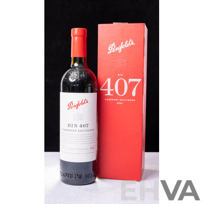 Penfolds Bin 407 Cabernet Sauvignon Vintage 2021 Presentation Box