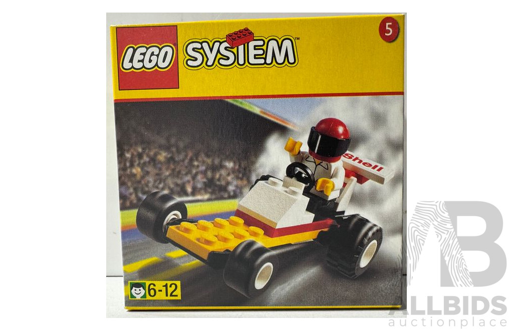 Collection 40 Lego 1250 Shell Racer Sets, New Old Stock Sealed in Boxes