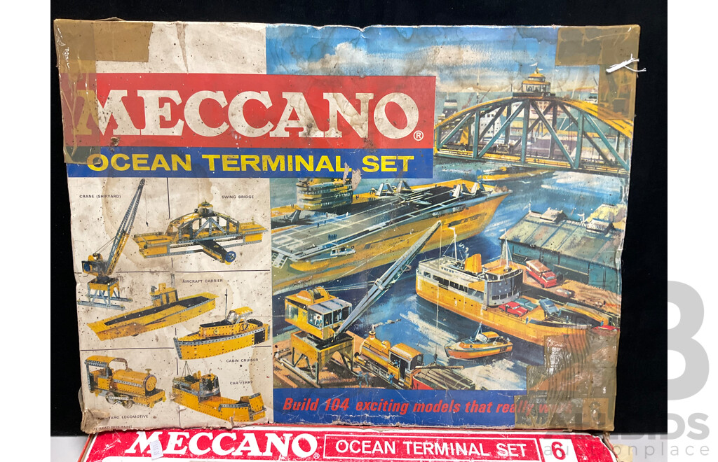 Vintage Meccano Ocean Terminal Set Number Six