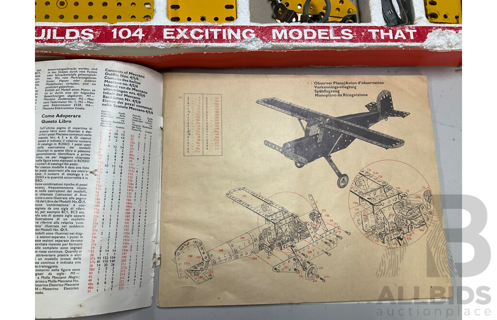 Vintage Meccano Ocean Terminal Set Number Six