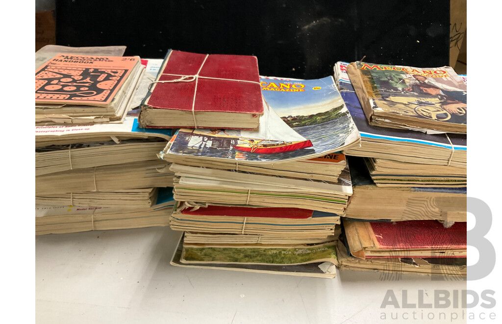 Collection of Vintage Meccano Magazines, Examples Spanning 1930 to 1970