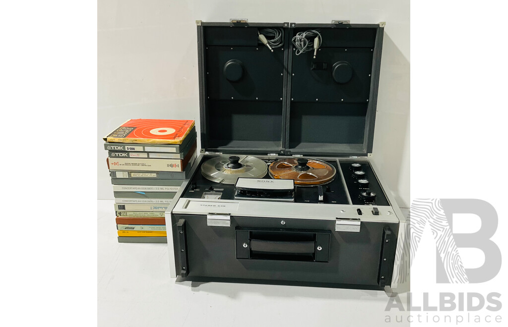 Sony Sterecorder 530 with Several Stereo Tapes