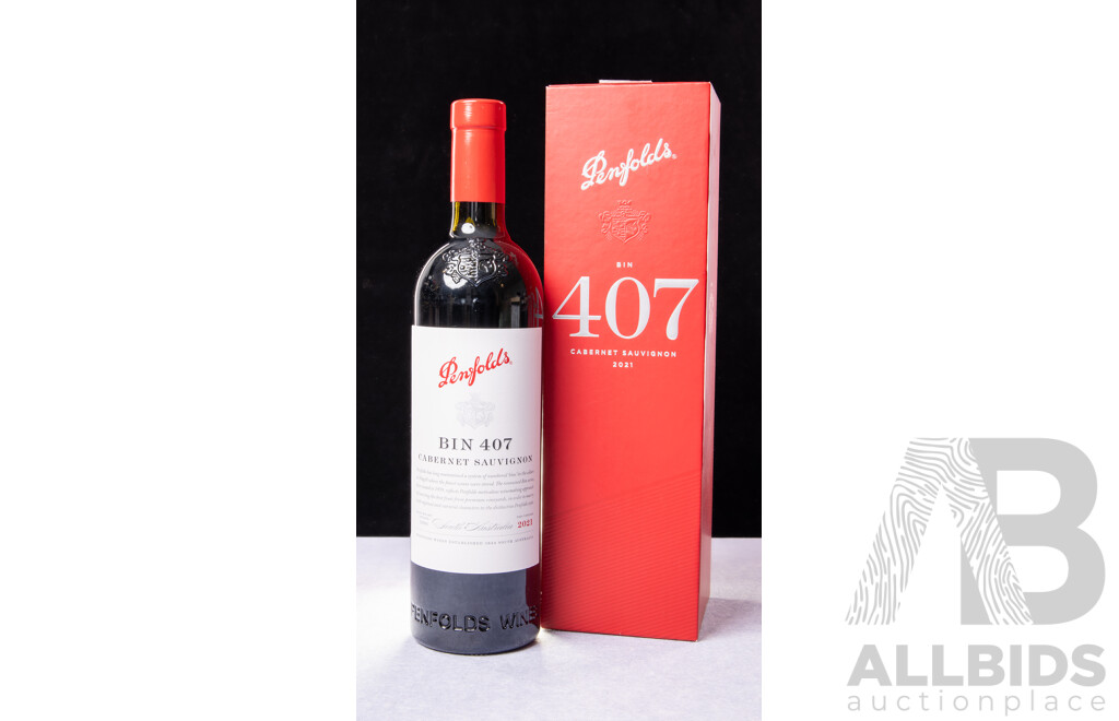Penfolds Bin 407 Cabernet Sauvignon Vintage 2021 Presentation Box
