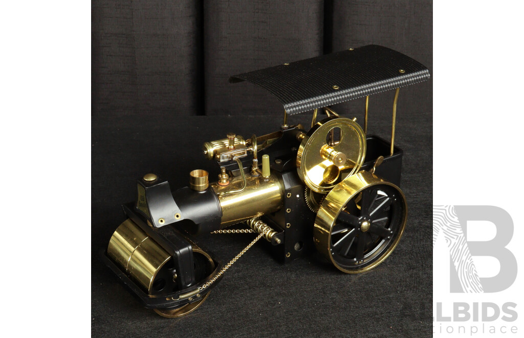 Vintage Wilesco Live Steam Powered Steam Roller D36, Made in West Germany