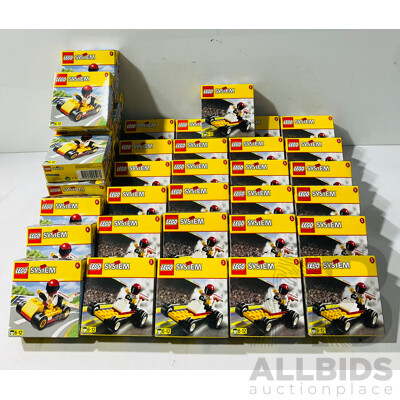 Box with Quantity 40 Lego Sets Comprising 25 X 01250 & 12 X 1251m Sealed in Boxes
