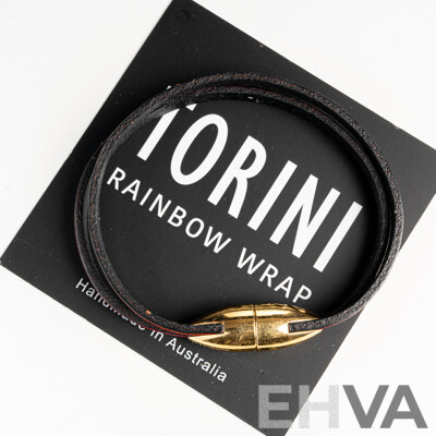 NEW - Torini Rainbow Wrap Chic Red & Pink Leather Bracelet with Magnetic Clasp, 18.5cm