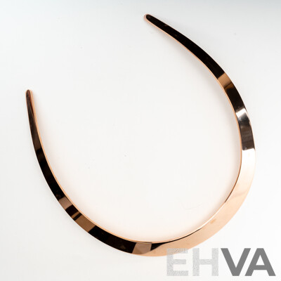 NEW - Torini Rose Gold Tone Stainless Steel Silver Tone Neck Collar, 11cm Diameter, with Packaging
