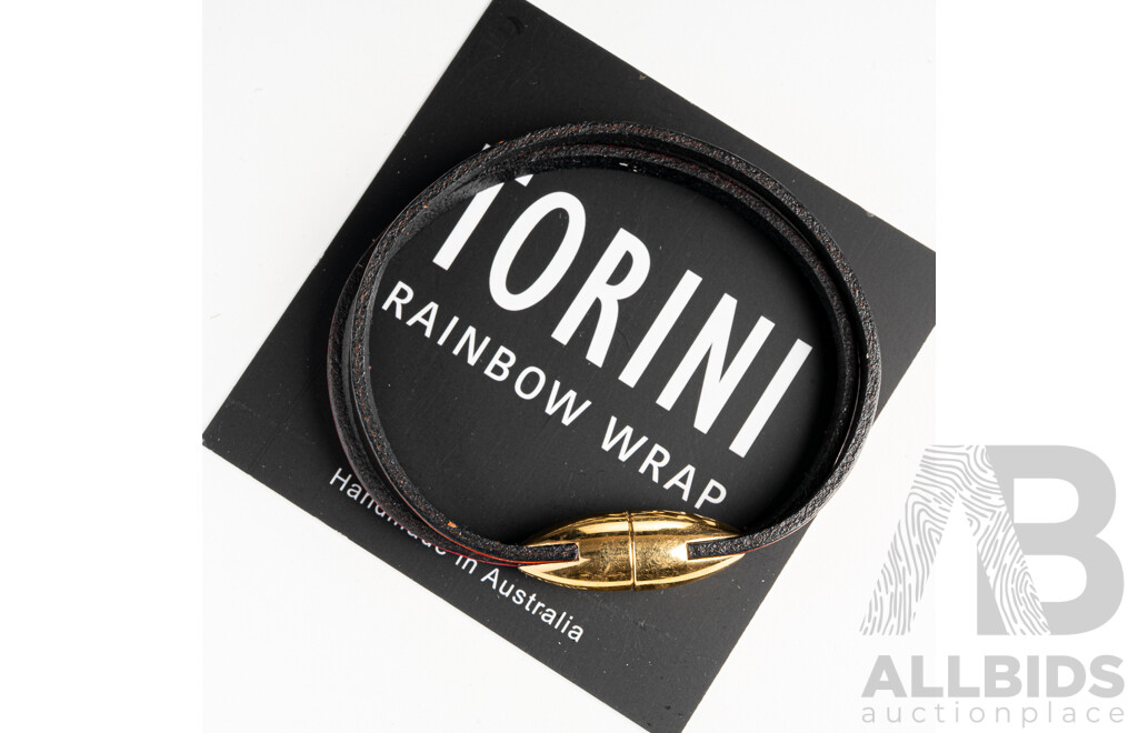 NEW - Torini Rainbow Wrap Chic Red & Pink Leather Bracelet with Magnetic Clasp, 18.5cm