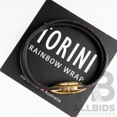 NEW - Torini Rainbow Wrap Chic Red & Pink Leather Bracelet with Magnetic Clasp, 18.5cm