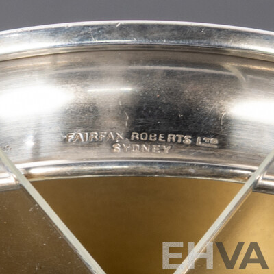 Vintage English Glass Vanity Jar with Sterling Silver Lid, Birmingham, 1950 Along with Another, London 1916