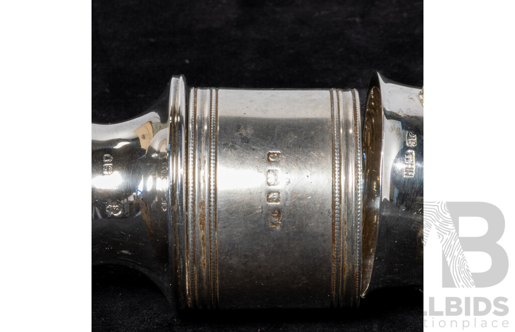 Three Sterling Silver Items Comprising Hardy Bros Egg Cup in Box, Fairfax & Roberts Napkin Ring in Box, London 1908 & Napkin Ring Birmingham 1902