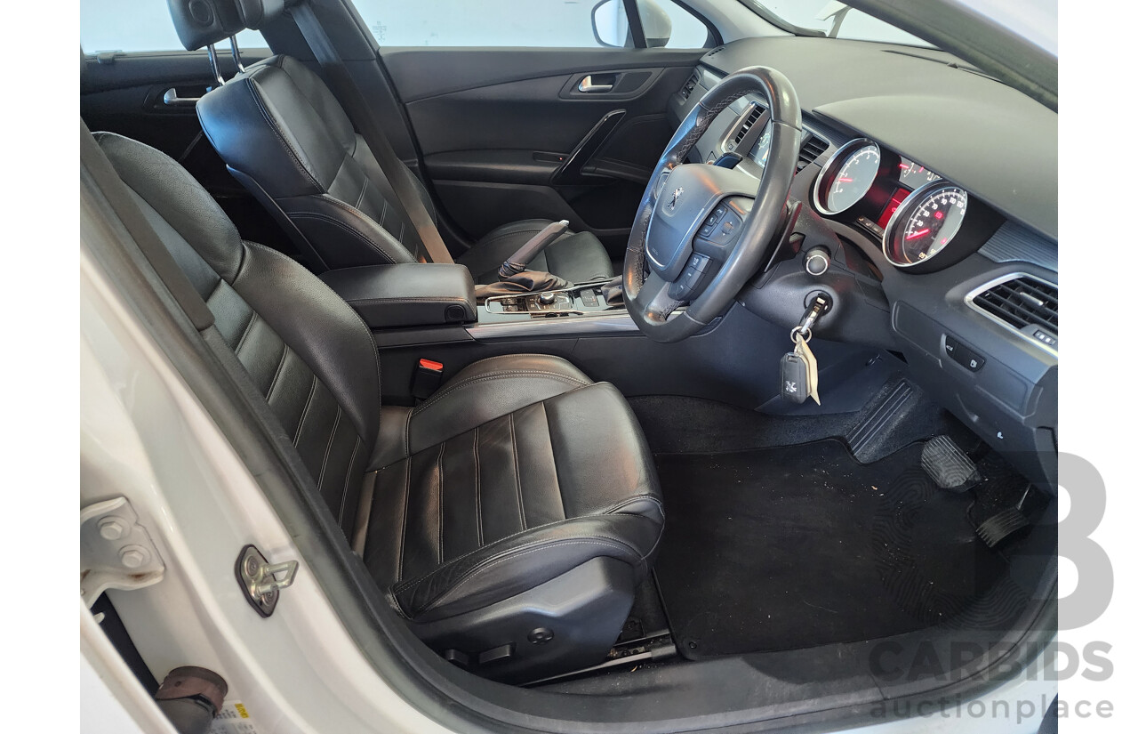 8/2013 Peugeot 508 Active 1.6T MY13 4d Sedan White 1.6L