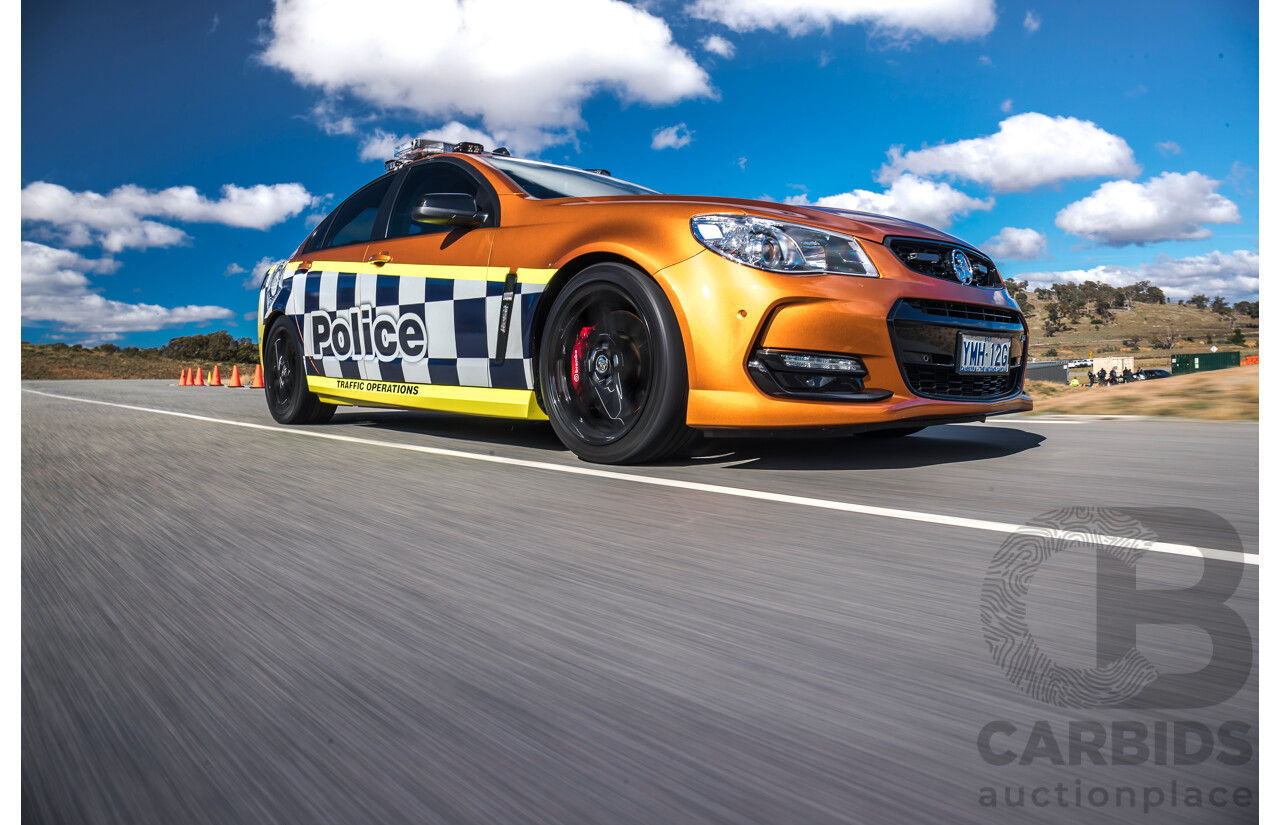 8/2017 Holden VF2 Commodore SS-V Redline 4d Sedan Light My Fire V8 6.2L - Ex-Police, Final Interceptor