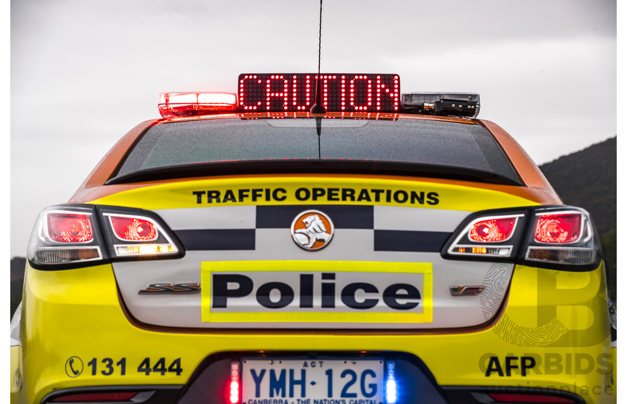 8/2017 Holden VF2 Commodore SS-V Redline 4d Sedan Light My Fire V8 6.2L - Ex-Police, Final Interceptor