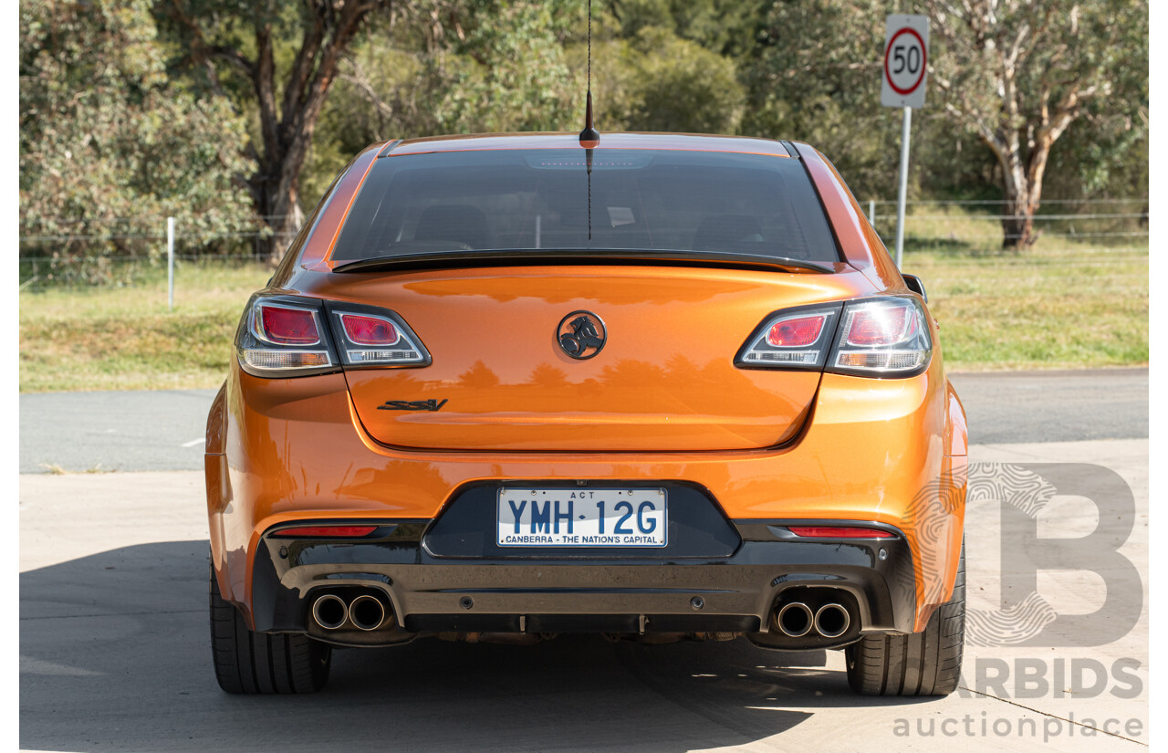 8/2017 Holden VF2 Commodore SS-V Redline 4d Sedan Light My Fire V8 6.2L - Ex-Police, Final Interceptor