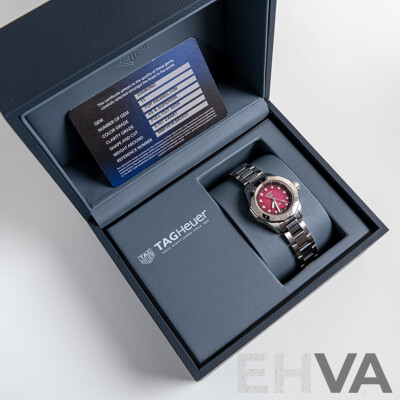 Brand New Tag Heuer 30mm Aquaracer Professional 200 Date with Mother of Pearl and Diamond Face. Model WBP2414.BA0622