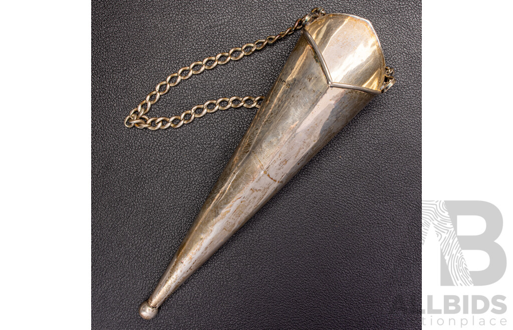 Antique Sterling Silver Flower Posey Holder, Birmingham 1912, 32.0 Grams