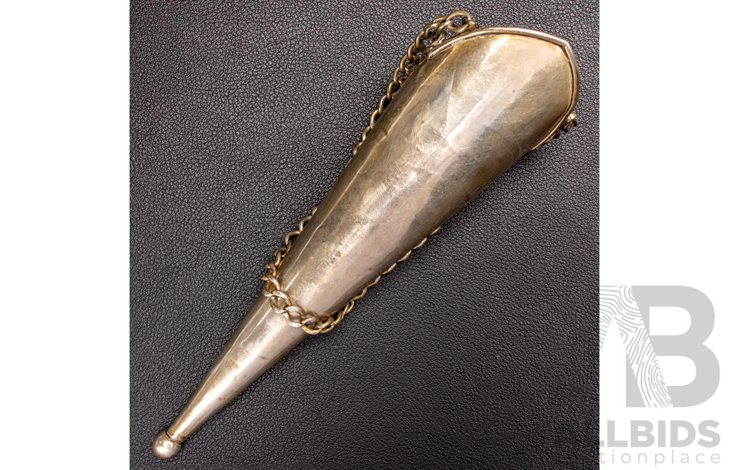 Antique Sterling Silver Flower Posey Holder, Birmingham 1912, 32.0 Grams