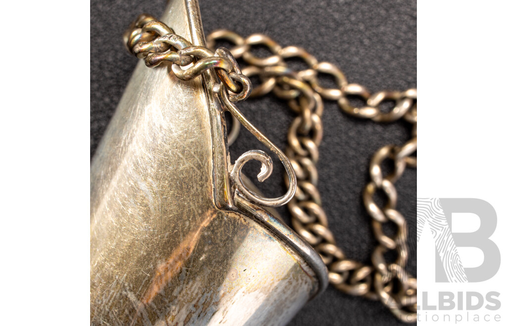 Antique Sterling Silver Flower Posey Holder, Birmingham 1912, 32.0 Grams