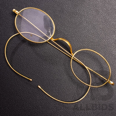 Antique 9ct Spectacle Frames, Missing One Lense, 10.33 Grams