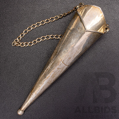 Antique Sterling Silver Flower Posey Holder, Birmingham 1912, 32.0 Grams