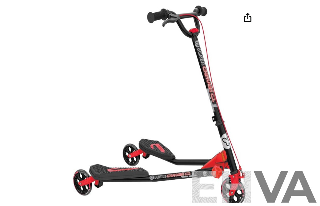 YVOLUTION Y Fliker A3 Air Scooter (Red/Black)