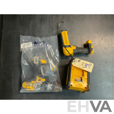 DeWALT Cordless Drill, Radio and Torch