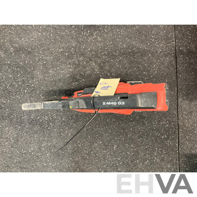 HILTI GX 3 Gas-actuated Fastening Tool & Milwaukee Angle Grinder (M18ONEFAG125XPDB) & Assorted Tools