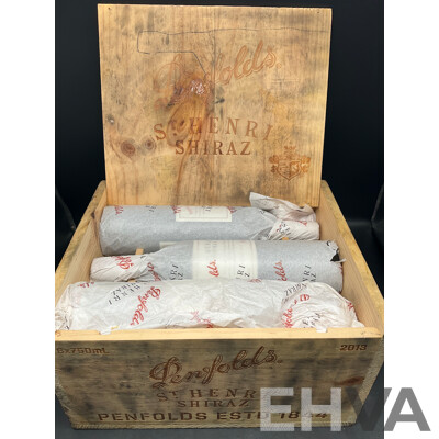 PENFOLDS St Henri SHIRAZ Vintage 2013 750ml -  6 Bottles in Timber Box