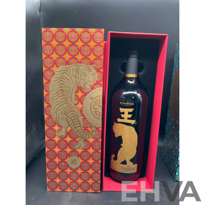 AUSWAN CREEK BIG TIGER Cabernet Sauvignon 1.5L X3, MESSAPI Puglia Negroamaro 750ml  - Lot of 4