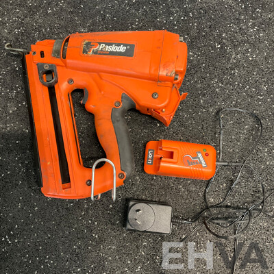 PASLODE Impulse Angled Finish Nailer (IM250A) and Battery Charger - Lot of 2