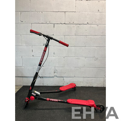 YVOLUTION Y Fliker A3 Air Scooter (Red/Black)