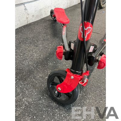 YVOLUTION Y Fliker A3 Air Scooter (Red/Black)