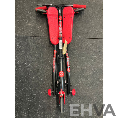 YVOLUTION Y Fliker A3 Air Scooter (Red/Black)