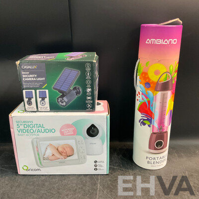 Ambiano Portable Blender, Casalux Decoy Security Camera & Oricom 5