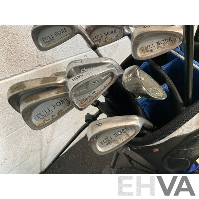 Cleveland Golf Bag with 14 Golf Clubs & Golf Ball Set