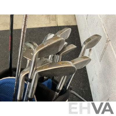 Cleveland Golf Bag with 14 Golf Clubs & Golf Ball Set