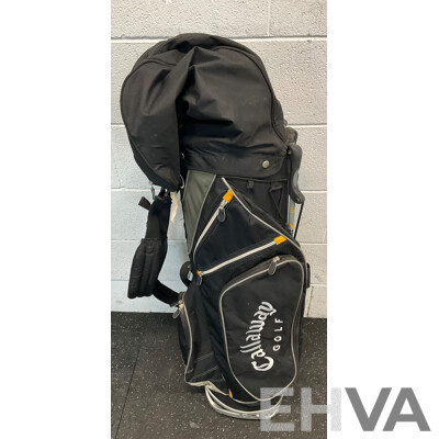 Callaway Golf Bag with 7 Dunlop Golf Clubs