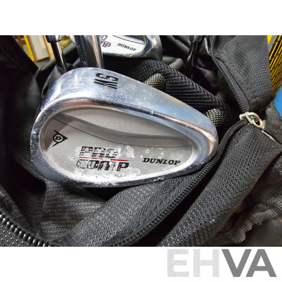 Callaway Golf Bag with 7 Dunlop Golf Clubs