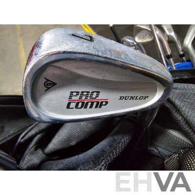 Callaway Golf Bag with 7 Dunlop Golf Clubs
