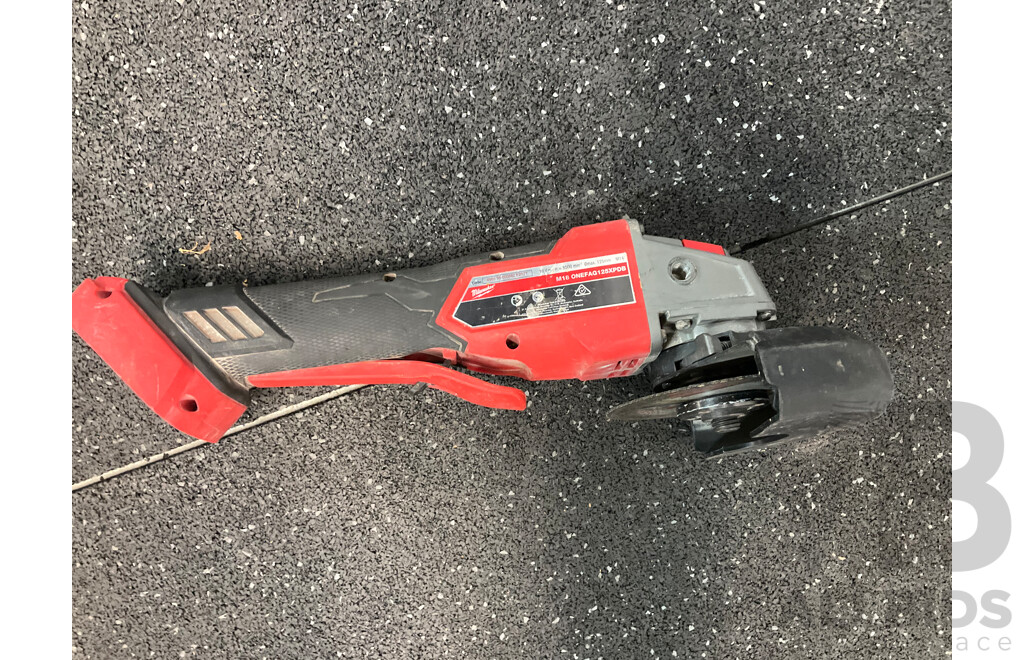 HILTI GX 3 Gas-actuated Fastening Tool & Milwaukee Angle Grinder (M18ONEFAG125XPDB) & Assorted Tools